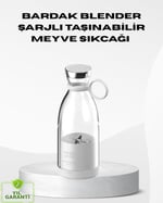YamanHobi USB Şarjlı Kablosuz Blender – Taşınabilir, Kompakt ve Çevre Dostu Meyve Sıkıcı