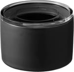 YAMAZAKI home Seramik yiyecek saklama egzersiz aletleri/canisters hava geçiren kapaklı seramik kutu, seramik, siyah, tek boy