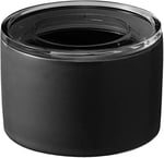 YAMAZAKI home Seramik yiyecek saklama egzersiz aletleri/canisters hava geçiren kapaklı seramik kutu, seramik, siyah, tek boy