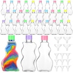 Yaomiao 30'lu Paket 70 ml Plastik Kum Sanat Şişeleri Çocuklar için Mantarlı 3 Stil Kum Sanatı Şeffaf Konteynerler Kum Sanatı Düğün Davetiyeleri Eğlenceli Sanatlar El Sanatları Malzemeleri Erkek Kız