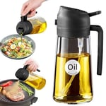 YARRAMATE 2'si 1 arada yağ püskürtücü, 470 ml yeşil püskürtme şişesi, gıda maddelerine uygun, yemek pişirmek için spreyi, yüksek kaliteli, sıcak hava fritözü için Dispenser