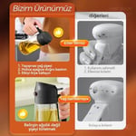 YARRAMATE 2'si 1 arada yağ püskürtücü, 470 ml yeşil püskürtme şişesi, gıda maddelerine uygun, yemek pişirmek için spreyi, yüksek kaliteli, sıcak hava fritözü için Dispenser