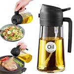 YARRAMATE 2'si 1 arada yağ püskürtücü, 470 ml yeşil püskürtme şişesi, gıda maddelerine uygun, yemek pişirmek için spreyi, yüksek kaliteli, sıcak hava fritözü için Dispenser