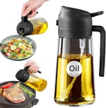 YARRAMATE 2'si 1 arada yağ püskürtücü, 470 ml yeşil püskürtme şişesi, gıda maddelerine uygun, yemek pişirmek için spreyi, yüksek kaliteli, sıcak hava fritözü için Dispenser