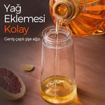 YARRAMATE Zeytinyağı Dispenseri, Yemek Pişirme için 2'si 1 Arada Püskürtücü, 470ml Cam Püskürtme Şişesi, Mutfak, Salata, Kızartma, Barbekü için Gıda Sınıfı Yağ Dağıtıcı ve Yağ（gri） | Gıda sınıfı dağıt