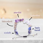 Yay Burcu Doğal Taş Bileklik - Ayarlamalı - Taş Sandığı