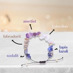 Yay Burcu Doğal Taş Bileklik - Ayarlamalı - Taş Sandığı