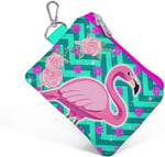 Yaygan Coral High Kids Flamingo Desenli Bozuk Para Çantası - Yeşil/Pembe - Kız Çocuk 21757