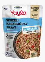 Yayla Glutensiz Sebzeli Karabuğday Pilavı (250 Gr) 6lı paket - Seçenekler: Pack of 6, 250 Gr, 250 Gr 2li paket, (250 Gr x 12)