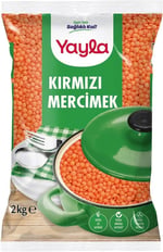 yayla Kırmızı Mercimek Top Tane 2 kg