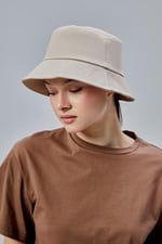 Yazlık Kumaş Kova Şapka, Erkek Kadın Düz Balıkçı Bucket Şapka, Unisex