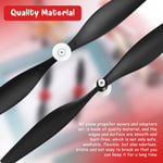 Yedek RC Düzlem Pervaneleri Uçak Karbon Fiber Burun Konisi Tr-p51 Rc Düzlemi ile Uyumlu 4 Kanal Uzaktan Kumandalı Uçak Pervane Koruyucular ve Adaptörlü (3 Set)