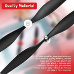 Yedek RC Düzlem Pervaneleri Uçak Karbon Fiber Burun Konisi Tr-p51 Rc Düzlemi ile Uyumlu 4 Kanal Uzaktan Kumandalı Uçak Pervane Koruyucular ve Adaptörlü (3 Set)