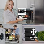 Yemek Hazırlama Kapları [10 Paket] 1 Kapaklı Bölme, Gıda Saklama Kapları, Bento Kutusu, BPA İçermez, İstiflenebilir, Mikrodalga/Bulaşık Makinesi/Dondurucuya Uygun (32 oz)