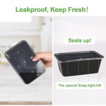 Yemek Hazırlama Kapları [10 Paket] 1 Kapaklı Bölme, Gıda Saklama Kapları, Bento Kutusu, BPA İçermez, İstiflenebilir, Mikrodalga/Bulaşık Makinesi/Dondurucuya Uygun (32 oz)