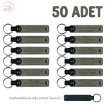 Yeni Doğan Hatırası Anı Anahtarlığı Set 50'li, 50'li Set, MH-KAN8536X50, Kül Gri & Lacivert, üniseks-bebek