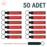 Yeni Doğan Hatırası Anı Anahtarlığı Set, Standart, MH-KAN8533X50, Nar Çiçeği & Lacivert, üniseks-bebek