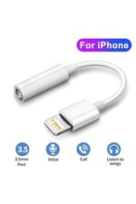 Yeni Nesil 14 13 12 11 Iphone Aux Ses Kulaklık Dönüştürücü Iphone Için 3.5mm Çevirici Dönüştürücü BEYAZ