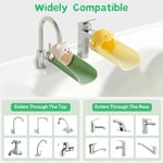 Yeni yürümeye başlayan çocuklar için 2 paket musluk genişletici, banyo, mutfak, EASICUTI gıda sınıfı silikon musluk uzatma, bebek el yıkama su musluğu genişletici standart ve boynu musluk uyar