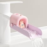 Yeni yürümeye başlayan çocuklar için musluk genişletici, sıcaklığa duyarlı lavabo musluğu genişleticiler, banyo lavabosu için çocuk el yıkama musluğu uzatma, mutfak pembesi