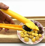 Yenigeldi 1 Adet Yeni Tasarım Ergonomik Paslanmaz Çelik Hazneli Kestane Kesici,Sarı