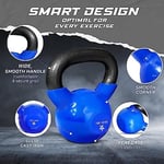Yes4All 2-20kg Kettlebell aus Gusseisen, mit Vinylbeschichtung, Schwunghantel, Kugelgewicht