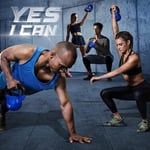 Yes4All 2-22kg Kettlebell/Kugelhantel aus Gusseisen mit Vinylbeschichtung