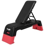 Yes4All 48 cm Aerobik Egzersiz Step Platformu, 2 Yükseltici ile, Ayarlanabilir Yükseklikli Antrenman Step Tahtası 7,6 cm ve 13 cm için Ev Spor Salonu