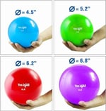 Yes4All Ağırlıklı Tonlama Topları, Egzersiz, Pilates, Yoga, Denge, Esneklik İçin Yumuşak Sağlık Topları, 0,9 kg-4,5 kg - Seçenekler: A. Pürüzsüz, Düz, Elmas sap, Renk Mermer