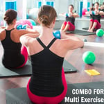 Yes4All Ağırlıklı Tonlama Topları, Egzersiz, Pilates, Yoga, Denge, Esneklik İçin Yumuşak Sağlık Topları, 0,9 kg-4,5 kg - Seçenekler: A. Pürüzsüz, Düz, Elmas sap, Renk Mermer