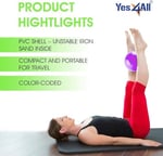 Yes4All Ağırlıklı Tonlama Topları, Egzersiz, Pilates, Yoga, Denge, Esneklik İçin Yumuşak Sağlık Topları, 0,9 kg-4,5 kg - Seçenekler: A. Pürüzsüz, Düz, Elmas sap, Renk Mermer