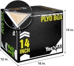 Yes4All Antrenman için yumuşak köpükten Plyo kutusu, crossfit, MMA, piyometrik antrenman için – 3'ü 1 arada ahşap çekirdekli zıplama kutusu