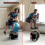 Yes4All Antrenman için yumuşak köpükten Plyo kutusu, crossfit, MMA, piyometrik antrenman için – 3'ü 1 arada ahşap çekirdekli zıplama kutusu