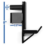Yes4All Ataşman Kapasitesi 5x5 cm Tüp için 453 kg, J-Kanca, Gözcü Kolu, Çömelme Rafı için Daldırma Çubuğu dahil 2,5 cm Delikli Güç Kafesi