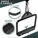 Yes4All Cable Attachment Unisex Yetişkin P376 Kombi LAT Makinesi, D. Single D Sap, B. Lata Makinesi Başlığı