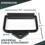 Yes4All Cable Attachment Unisex Yetişkin P376 Kombi LAT Makinesi, D. Single D Sap, B. Lata Makinesi Başlığı