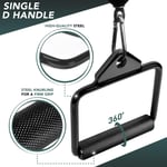 Yes4All Cable Attachment Unisex Yetişkin P376 Kombi LAT Makinesi, D. Single D Sap, B. Lata Makinesi Başlığı