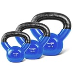 YES4ALL Combo Special: Vinil kaplamalı duruşu sağlar Ağırlık setleri – Ağırlık mevcut: 5, 10, 15, 20, 25, 30 lbs