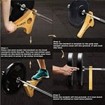 Yes4All Deadlift Jack/Barbell Stand & Cork Squat Wedge Block for Weight Training, Deadlift Exercises, Powerlifting, Suitable for Loading, Unloading Heavy Barbell Plates