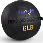 Yes4All Duvar Topu, Dinamik Çok Fonksiyonlu Egzersiz için, Yumuşak, Deri, Ağırlıklı, Demir Kumlu Sağlık Topu, 2,7 kg - 13 kg - Seçenekler: 5,4 kg, 6 kiloluk
