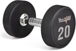 Yes4All Kauçuk Kavrama Kaplı Altıgen Dambıllar - Kaymaz El Ağırlıkları 2,27-22,7 kg Tekli