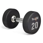 Yes4All Kauçuk Kavrama Kaplı Altıgen Dambıllar - Kaymaz El Ağırlıkları 2,27-22,7 kg Tekli