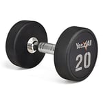 Yes4All Kauçuk Kavrama Kaplı Altıgen Dambıllar - Kaymaz El Ağırlıkları 2,27-22,7 kg Tekli
