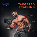 Yes4All Kauçuk Kavrama Kaplı Altıgen Dambıllar - Kaymaz El Ağırlıkları 2,27-22,7 kg Tekli