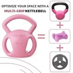 Yes4All Kettlebell 3 Kulplu, Kettlebell'ler için Geniş ve Dokulu Tutma Yeri, Küçük Ağırlıklar, Kulplu Dumbbell ile Çalışma - 2268 g / 4536 g / 6804 g / 9072 g / 11340 g