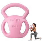 Yes4All Kettlebell 3 Kulplu, Kettlebell'ler için Geniş ve Dokulu Tutma Yeri, Küçük Ağırlıklar, Kulplu Dumbbell ile Çalışma - 2268 g / 4536 g / 6804 g / 9072 g / 11340 g