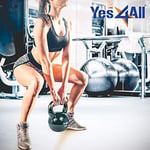 Yes4All Kettlebell Seti, Vinil Kaplama, Kombo, Tüm Vücut İçin, Egzersiz Ekipmanları, Şınav, Kavrama Gücü Egzersizi, Dambıl Ağırlık Egzersizleri