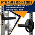 Yes4All Olympische Hantelscheibenhalter Power Rack Aufsatz Für 5.1x5.1cm Power Rack - Passend 5.1cm Olympische Hantelscheiben