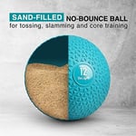 Yes4All Slam Topları, 4,5–18 kg ağırlık aralığında, dayanıklı PVC ve kum dolgulu, merkez kaslarını güçlendirmeye yönelik dinamik egzersiz için