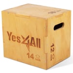Yes4All Üniseks W6p6 3'ü 1 arada ahşap Plyo kutusu